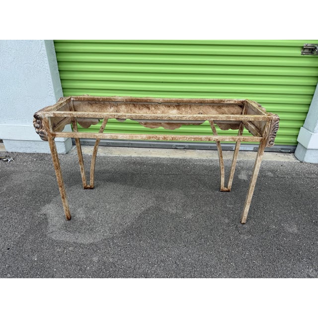 Beige Vintage Mid-Century Italian Style Sculptural Seashell Console Table For Sale - Image 8 of 11