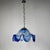 Mid-Century Blue Murano Glass Pendant Lamp in the style of Mazzega, Italy, 1970s For Sale - Image 9 of 11