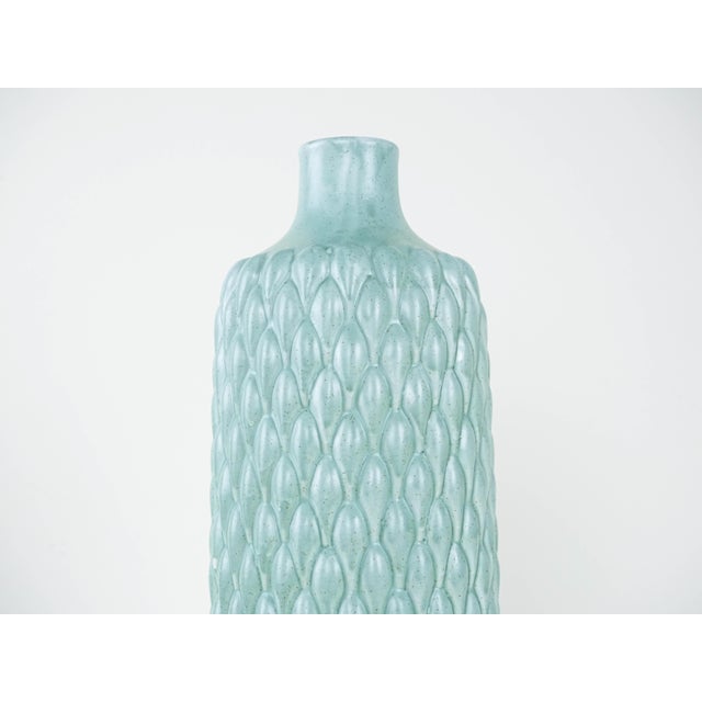 Italian Mint Green Ceramic Vase, 1960s For Sale - Image 4 of 9