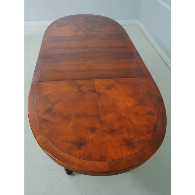 Century Neoclassical Oval Dining Room Table For Sale - Image 9 of 12