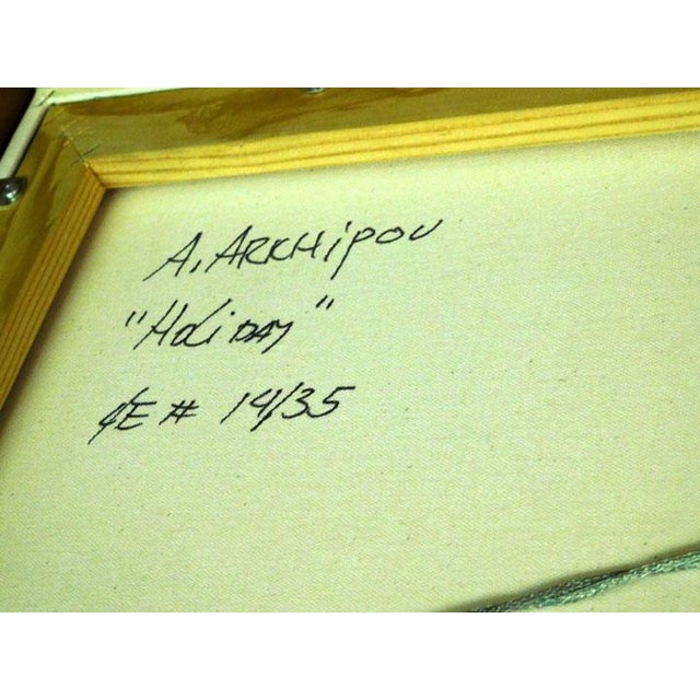 Impressionist Anton Arkhipov"Holiday" Wine Hand Signed Giclee Custom Artist Framed For Sale - Image 3 of 8