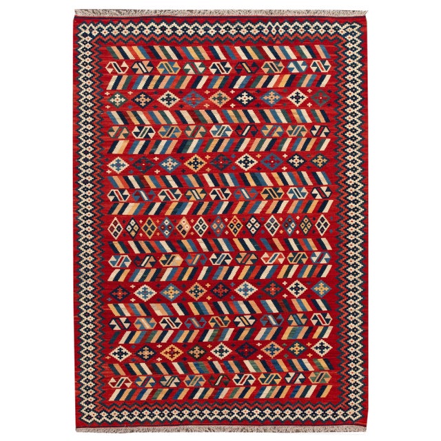 21st Century Contemporary Kilim Rug 7 '4'' X 10'. For Sale - Image 13 of 13