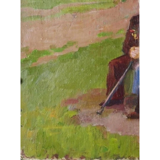 1970s 1970s Soviet Children Oil Painting, Ukrainian Artist Lavrinenko v.i. 50-37,5 For Sale - Image 5 of 6