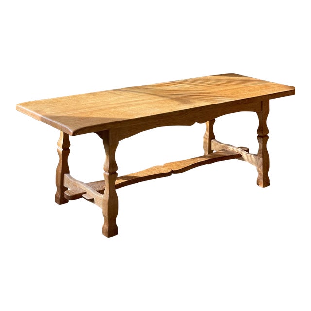 1970s Scandinavian Oak Cocktail Table Attributed to Henning Kjaernulf For Sale