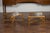 Mid 20th Century Pair of French Midcentury Gilt Faux Bamboo Drinks Tables with Glass Tops For Sale - Image 5 of 12