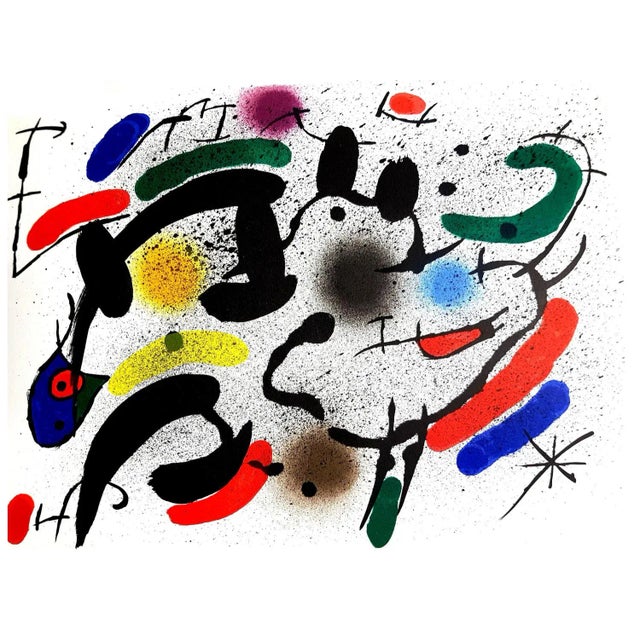 Joan Miro - Original Abstract Lithograph 1981 For Sale - Image 9 of 9
