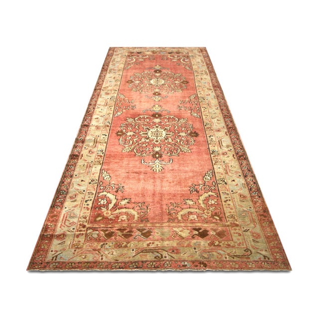 1960s Turkish Oushak Rug For Sale In Los Angeles - Image 6 of 6