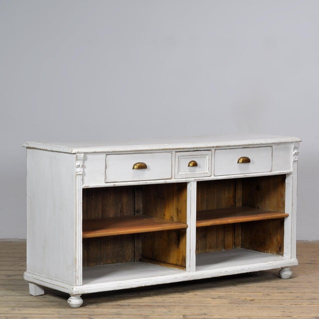 Rustic Rustic White Pine Counter, 1900 For Sale - Image 3 of 12