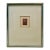 Vintage Signed Abstract Etching in Red & Blue Original Modernist Print For Sale