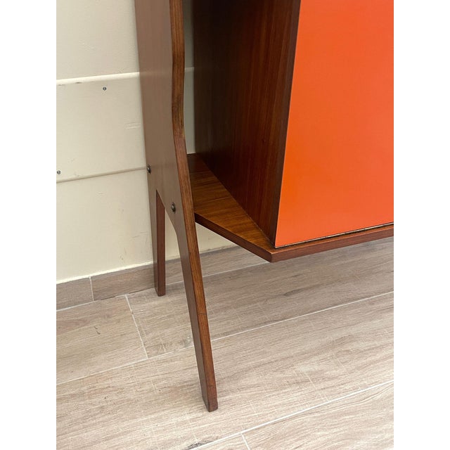 Bookcase with Drop-Leaf Door Cabinet, 1960s For Sale - Image 9 of 17