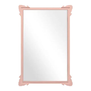 Fleur Home Garden District Napoleon Rectangle Mirror in Salmon Berry, 30x40 For Sale