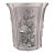 1990s Japanese Flowers of the Four Seasons Motif Pewter Vase Ice Bucket in Metal Chinese Asian For Sale - Image 9 of 9