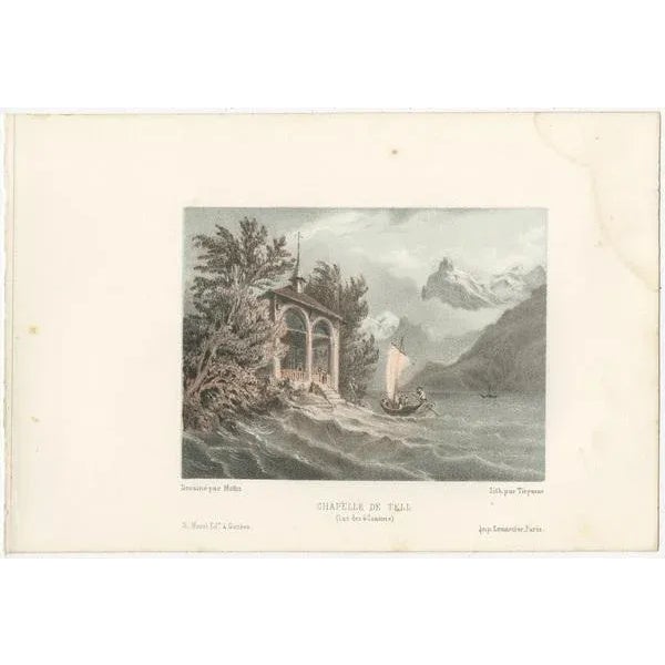 Morel, Switzerland, 1850, Paper, Set of 5 For Sale - Image 6 of 7