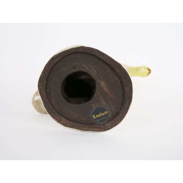 Large Pair English Glazed Porcelain / Terracotta Duck Statues For Sale - Image 12 of 13