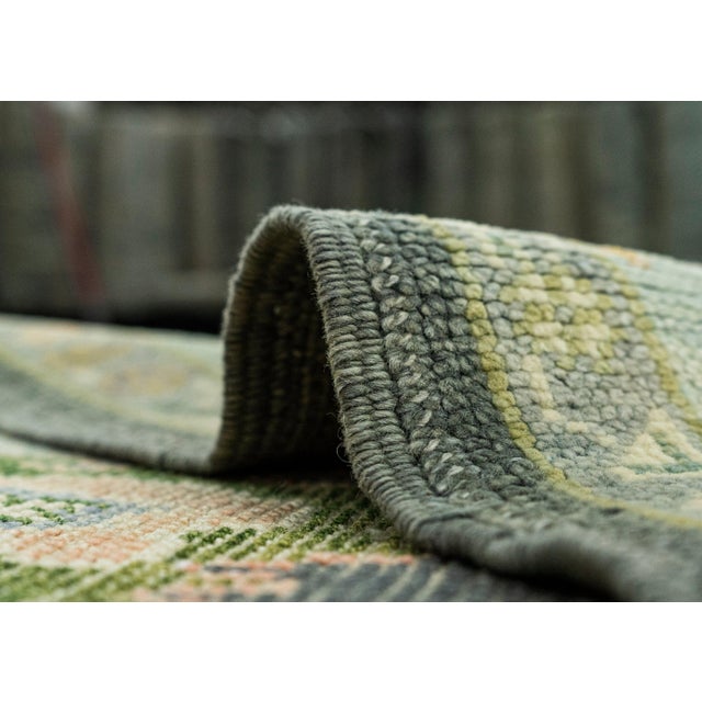 Textile Turkish Oushak Rug 4'x 6'3" #19009 For Sale - Image 7 of 8