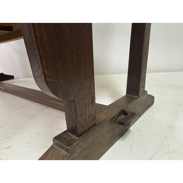 Vintage French Rush Seat Bench, 1950s For Sale - Image 15 of 17