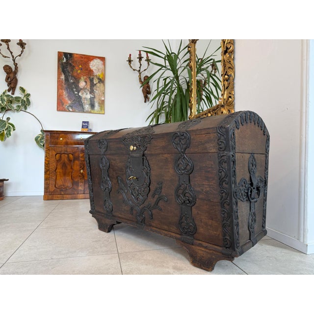 Rustic Farmhouse Baroque Chest For Sale - Image 12 of 12