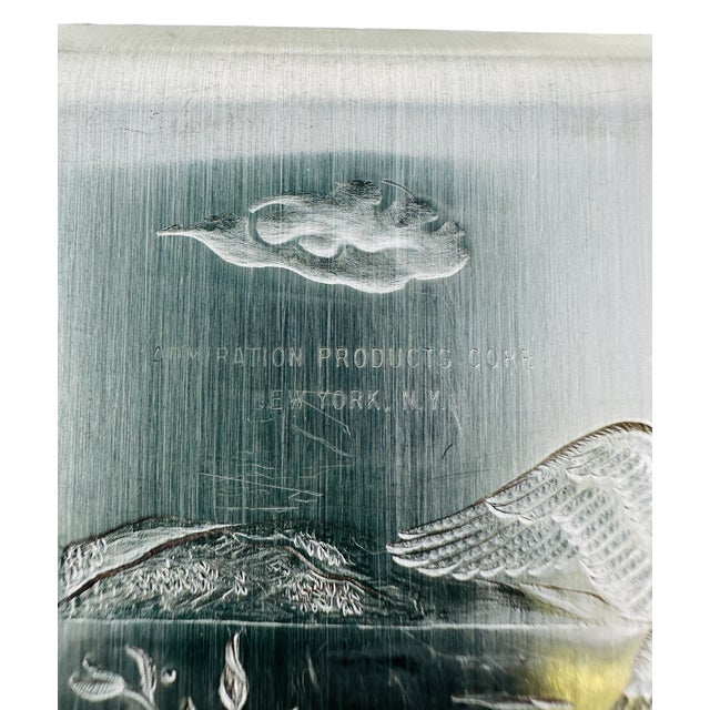 1930's Metal Serving Trays Herons in Their Natural Habitat a Set of 10