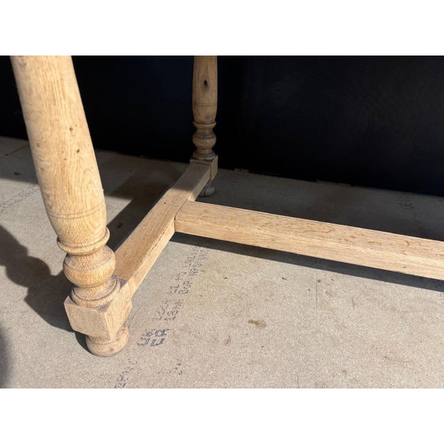 French Oak Farmhouse Dining Table, 1920 For Sale - Image 12 of 14