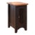 Greenview One Door Side Table - Distressed Black For Sale