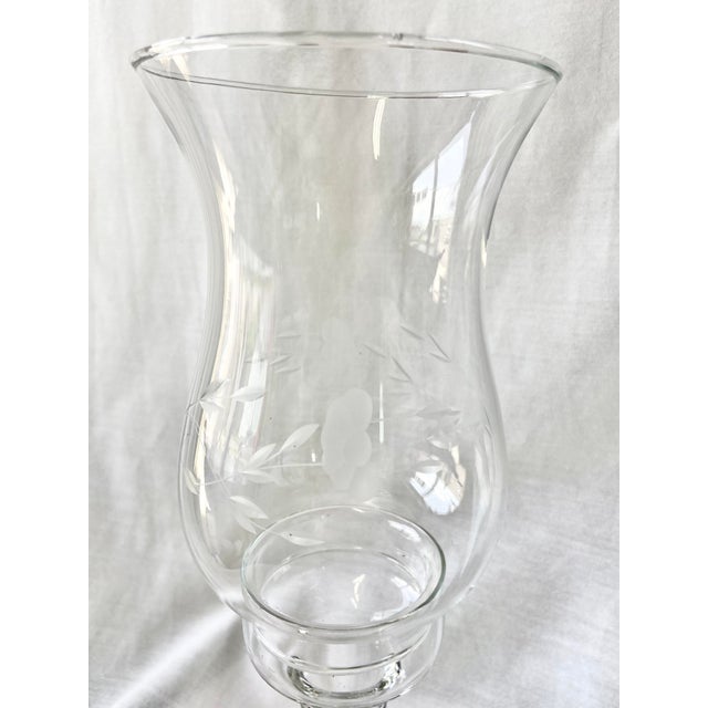 Princess House Hurricane Globe Crystal Candle Holders Chairish