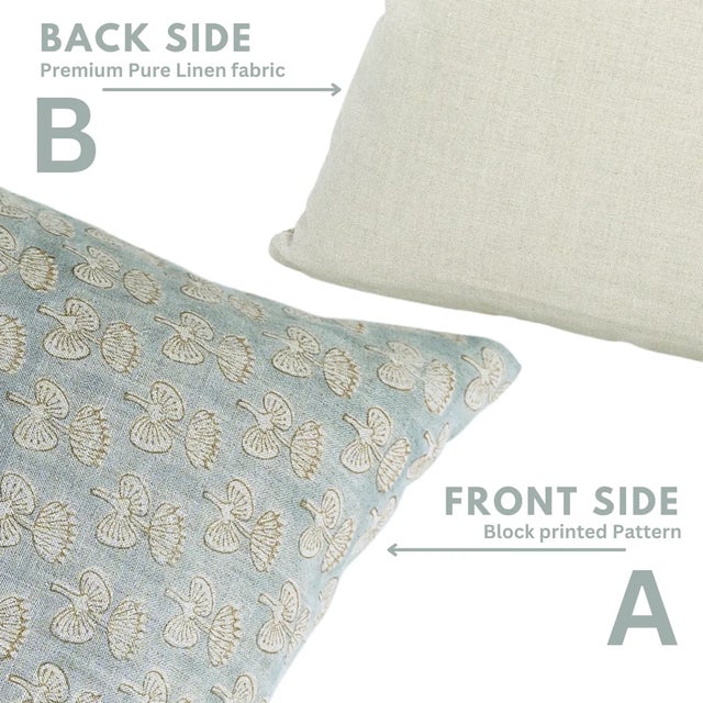 Contemporary Fabdivine Floral Cushion Cover 14x14 Inch- Damru For Sale - Image 3 of 4