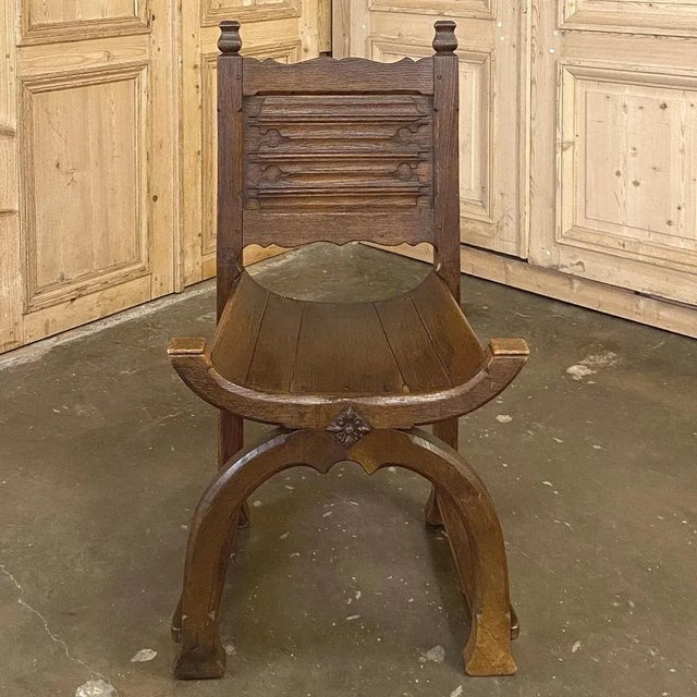 Early 20th Century Antique Gothic Side Chair For Sale - Image 5 of 12
