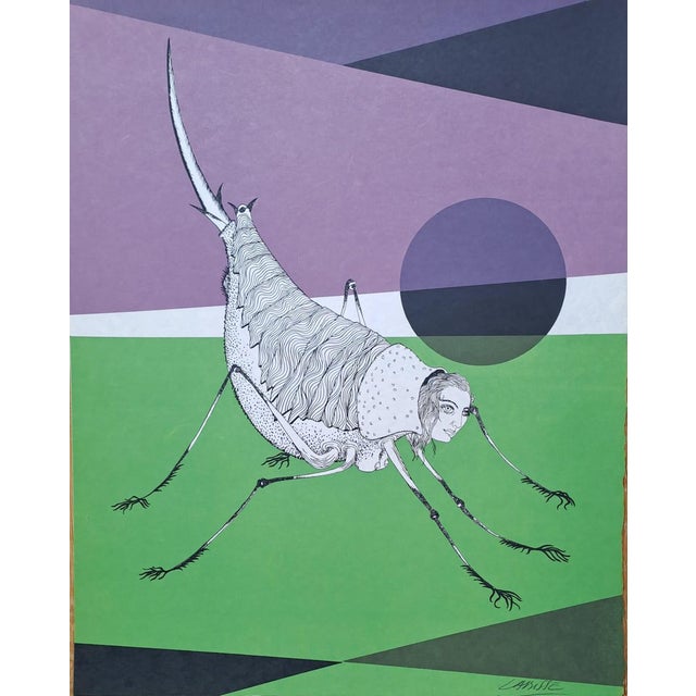 Félix Labisse, La Câline, Original Lithograph on Japanese Paper For Sale