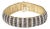 10K Yellow Gold 10-1/3 Cttw Alternating Coco Color and White Diamond 5 Row Tennis Bracelet (Brown/H-I Color, SI1-SI2 Clarity) - Size 7.25 For Sale