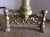 Antique Andirons, Neoclassical Style Andirons, Brass For Sale - Image 4 of 9