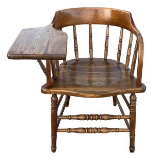 Rare Vintage Writing Arm Barrel Back Firehouse Windsor