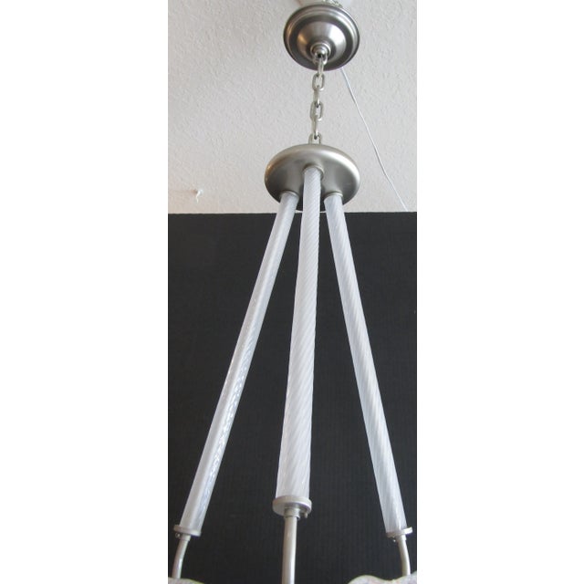 Italian Large Vintage Italian Murano Glass Multi-Colored Murrine Leaf Chandelier For Sale - Image 3 of 18