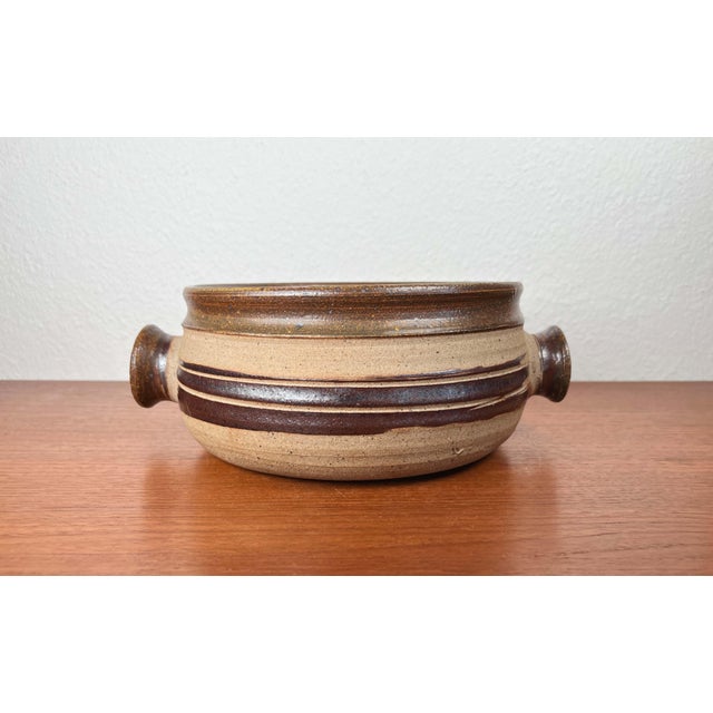 Large Mid-Century Modern Danish Studio Pottery Bowl by Tue Poulsen for Tue Keramik, 1960s For Sale - Image 6 of 18