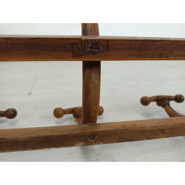 Wood Wall-Mounted Coat Rack from Thonet, 1890s For Sale - Image 7 of 15