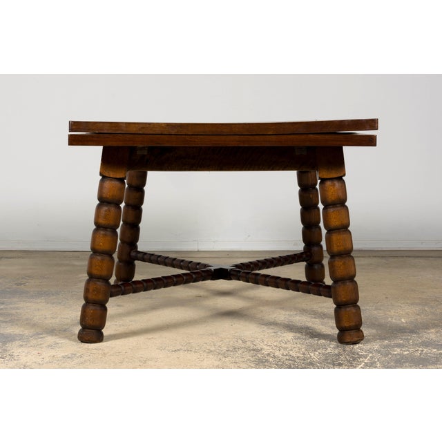 Late 19th Century English Jacobean Style Walnut Extendable Dining Table For Sale - Image 12 of 18