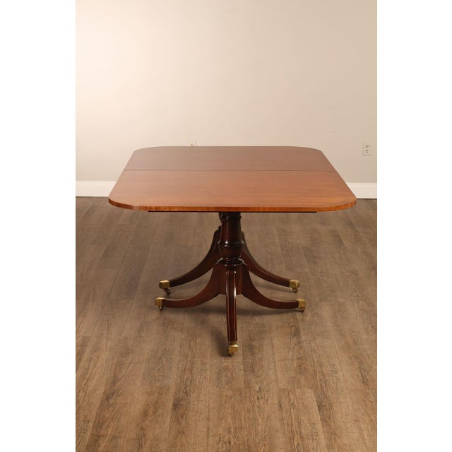 Federal Style Double Pedestal Mahogany Dining Table For Sale - Image 17 of 18