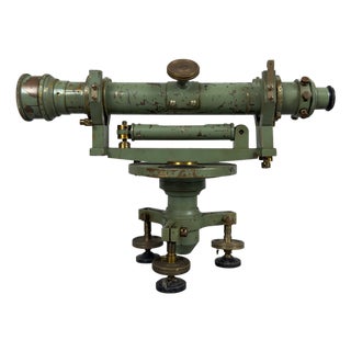 Optical Instrument Topographic Level Telescope in Brass For Sale