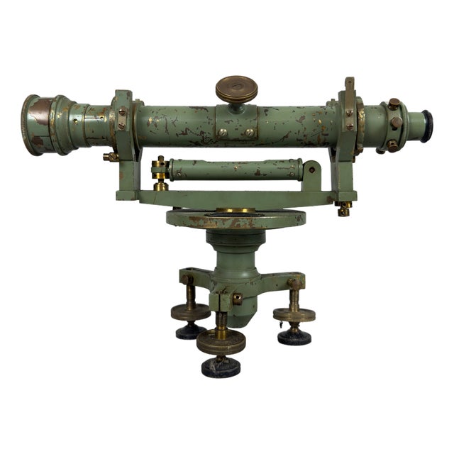Optical Instrument Topographic Level Telescope in Brass For Sale