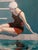 Summer Pool Vintage A poised, contemplative moment defines this 24×30" oil on canvas by Paul Scaturro (b.1961). A lone...