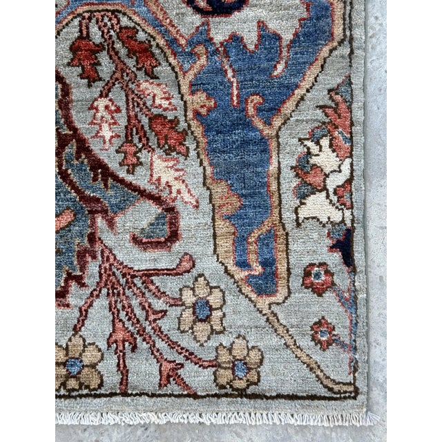 Persian Persian Bidjar Design Hand Knotted Palmette Runner Rug, 02'10 X 10'03 For Sale - Image 3 of 10
