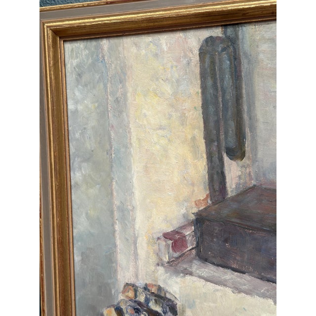 Hanne Jönsson, Panel Oven in the Studio, 1943, Oil on Panel, Framed For Sale - Image 10 of 18
