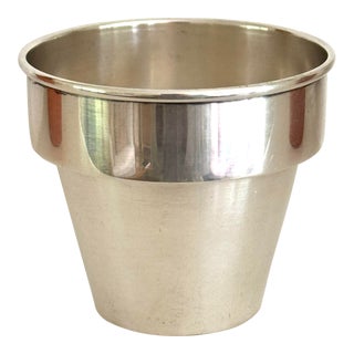 Vintage Cartier Sterling Flower Pot For Sale