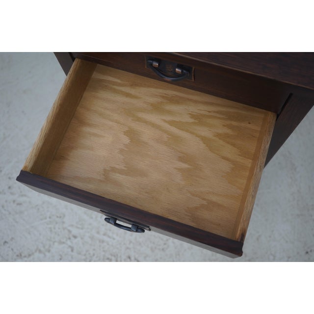 Stickley Stickley Mission Oak 2 Drawer Nightstand For Sale - Image 4 of 17