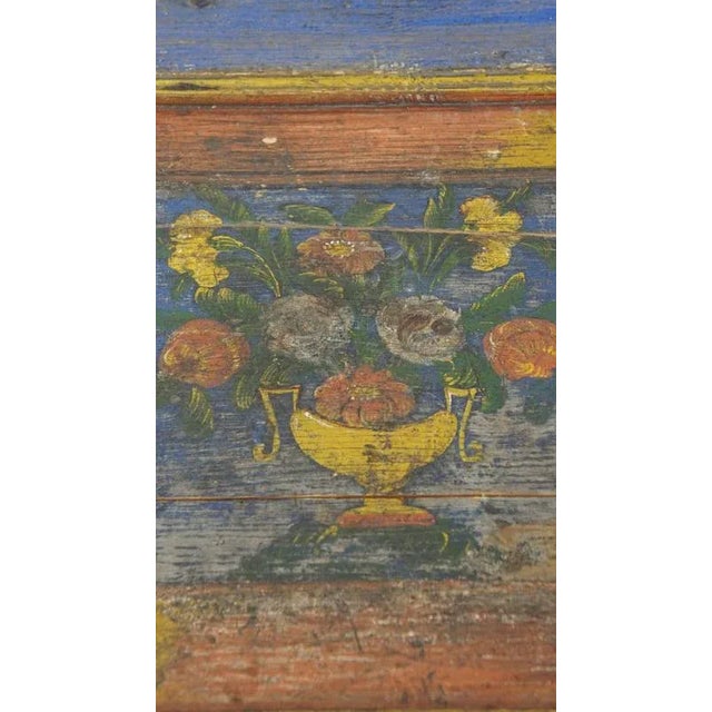 Brown Antique Bridal Chest, 1800s For Sale - Image 8 of 18