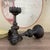 Traditional Pair of Bronze Lotus Candlesticks – 5.9" Buddhist Altar Candle Holders With Dragon Base For Sale - Image 3 of 11