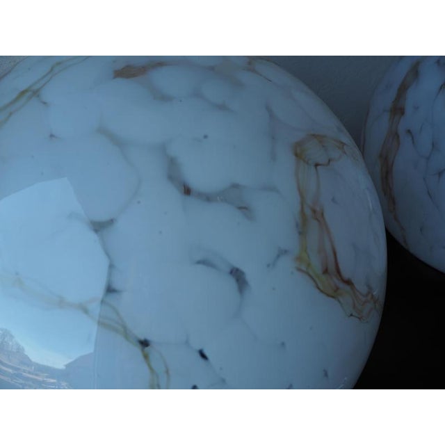 Mid-Century Glass Table Lamp, Czechoslovakia, 1980 For Sale - Image 8 of 15