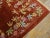 1920s 1930s Ruby Red Floral Antique Chinese Art Deco Carpet 4'4" X 6'6" Knotted Wool Rug For Sale - Image 5 of 12