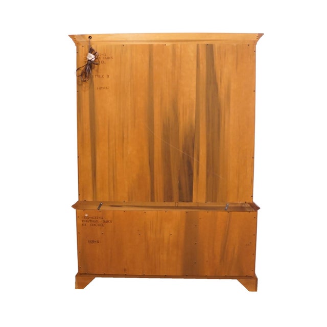 Drexel Furniture Chatham Oaks Collection Early American Country Style 60" Lighted Display China Cabinet 186-435-6 For Sale - Image 13 of 16