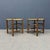 Set of two beech wood Dutch stools with a rush seat from the 1960s. We cleaned these stools and provided them with a layer...