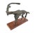Abstract Expressionism Benedict Michael Tatti, Bronze Sculpture Abstract Brutalist Goat or Ram WPA Artist Mounted on Base, c.1950's For Sale - Image 3 of 7
